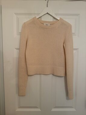 Wilfred Cream Knit Crewneck Sweater - Small - Like New